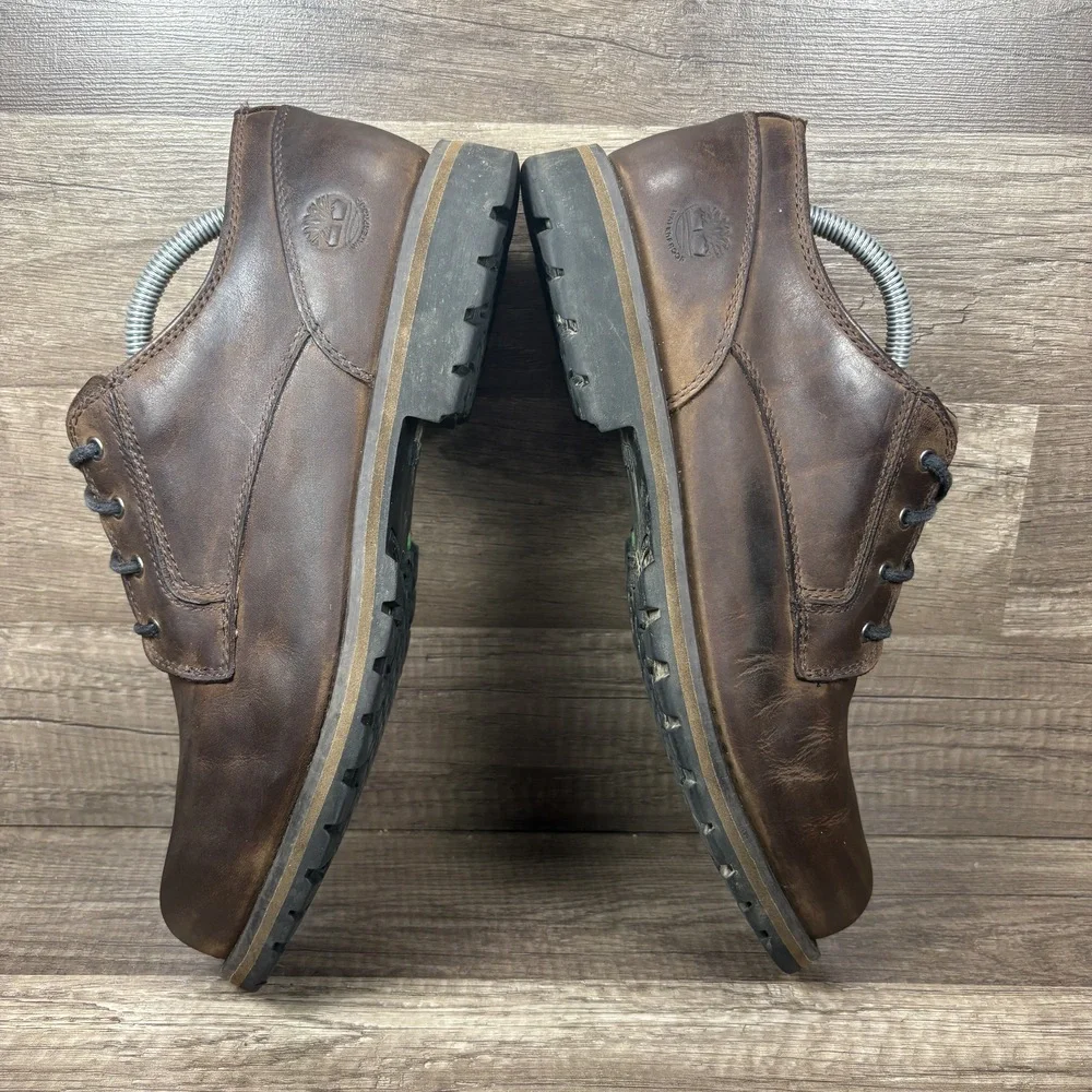 Timberland Redwood Falls Waterproof Leather Brown Mens Size 10.5 9632A Shoes
